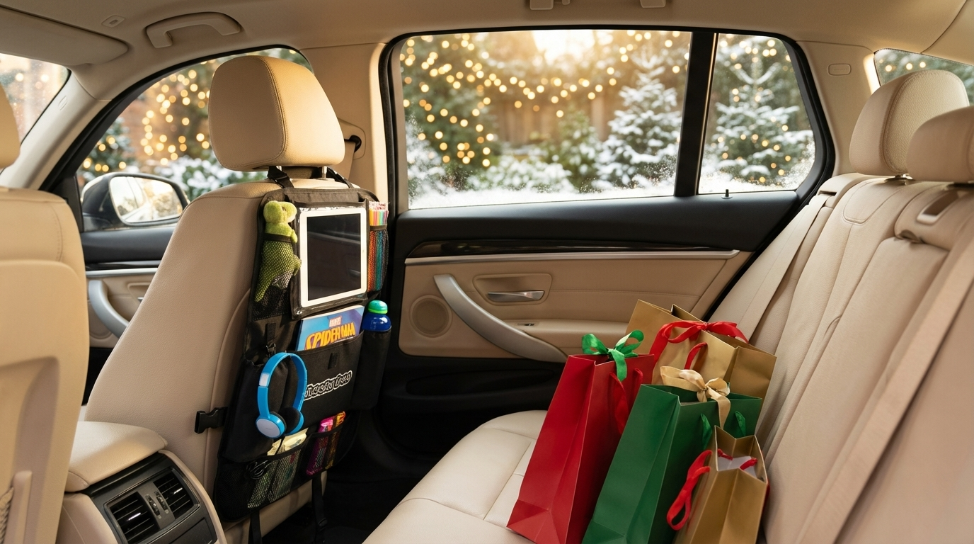 CheekyBoo Car Seat Organiser — best Christmas car gift for parents