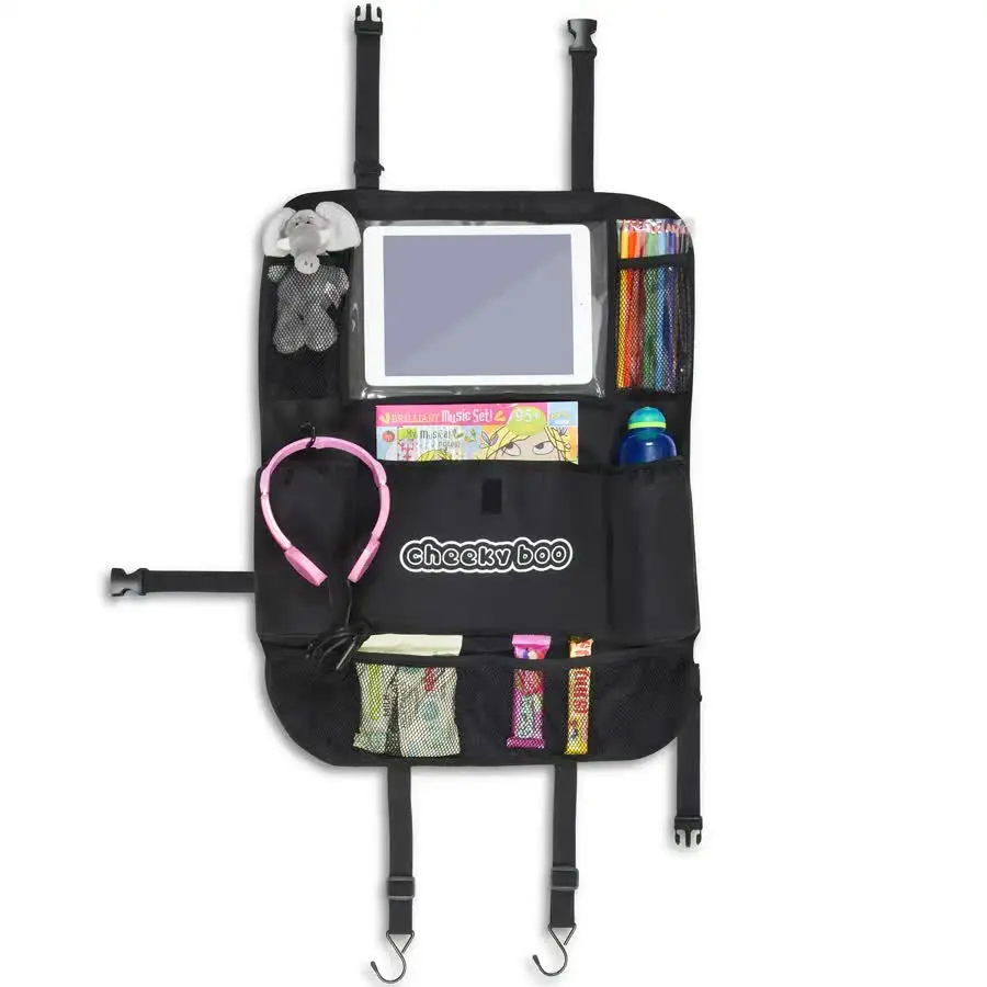 CheekyBoo Car Seat Organiser fitted in car